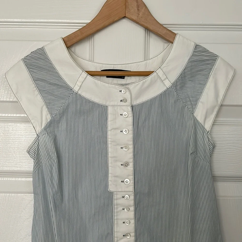 BCBGMaxAzria Striped Blouse XS - Picture 2 of 9